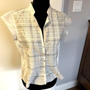 Lida Baday- vintage silk top, beautiful details.